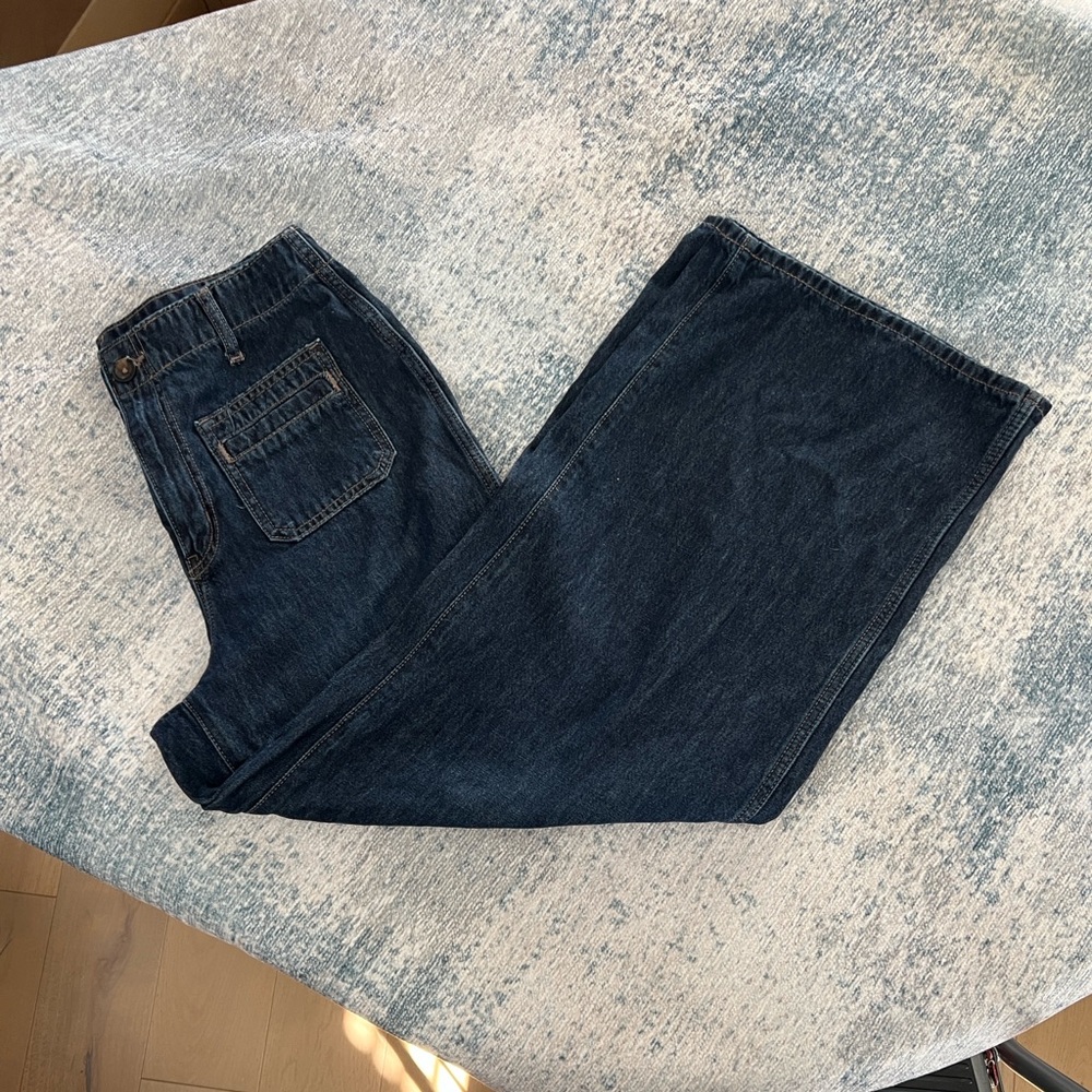 Old Navy Women's Dark Blue Flare Jeans